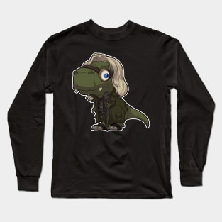 Crazy dino wizard Long Sleeve T-Shirt